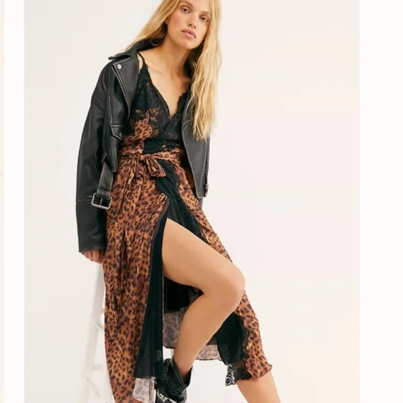 Free People HAH Dancing Queen Printed Slip Dress Size S - Picture 2 of 13